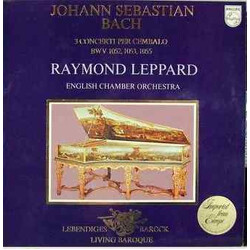 Johann Sebastian Bach / Raymond Leppard / English Chamber Orchestra 3 Concerti Per Cembalo, BWV 1052, 1053, 1055 Vinyl LP USED