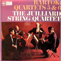 Béla Bartók / Juilliard String Quartet Quartets 5 & 6 Vinyl LP USED