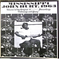 Mississippi John Hurt Mississippi John Hurt, 1963 Volume I Of The Original Piedmont Recordings "Folksongs And Blues" Vinyl LP USED