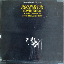 Jean Ritchie / Oscar Brand / David Sear A Folk Concert In Town Hall, New York Vinyl LP USED