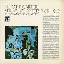 Elliott Carter / The Composers Quartet String Quartets Nos. 1 & 2 Vinyl LP USED