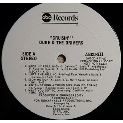 Duke & The Drivers Cruisin' Vinyl LP USED