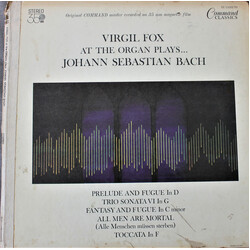 Virgil Fox / Johann Sebastian Bach Virgil Fox At the Organ Plays...Johann Sebastian Bach Vinyl LP USED