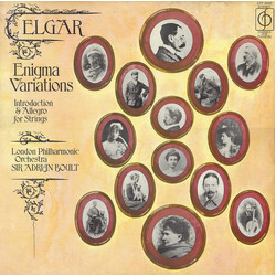 Sir Edward Elgar / The London Philharmonic Orchestra / Sir Adrian Boult Enigma Variations / Introduction & Allegro For Strings Vinyl LP USED