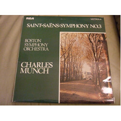 Camille Saint-Saëns / Boston Symphony Orchestra / Charles Munch Symphony No. 3 Vinyl LP USED