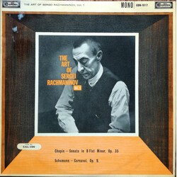 Sergei Vasilyevich Rachmaninoff The Art Of Sergei Rachmaninov - Vol. 1 Vinyl LP USED