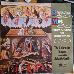 The Ambrosian Singers Renaissance Music from Advent to Christmas Vinyl LP USED