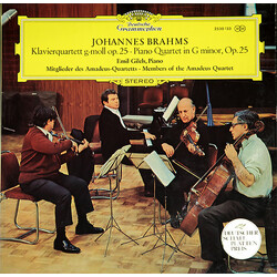 Johannes Brahms / Emil Gilels / Amadeus-Quartett Klavierquartett G-moll Op. 25 = Piano Quartet in G Minor, Op. 25 Vinyl LP USED