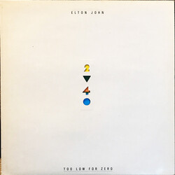 Elton John Too Low For Zero Vinyl LP USED