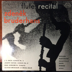 Zdeněk Bruderhans Flute Recital Vinyl LP USED