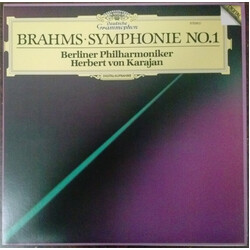 Herbert von Karajan / Johannes Brahms / Berliner Philharmoniker Symphony No. 1 Vinyl LP USED