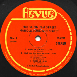 Harold Johnson Sextet House On Elm Street Vinyl LP USED