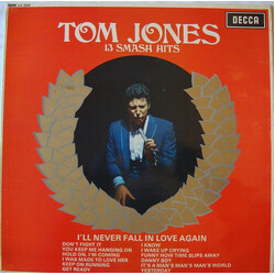 Tom Jones 13 Smash Hits Vinyl LP USED