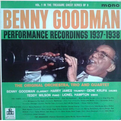 Benny Goodman Performance Recordings 1937-1938 Volume 1 Vinyl LP USED