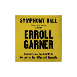 Erroll Garner Symphony Hall Concert Vinyl LP USED