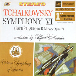 Pyotr Ilyich Tchaikovsky / Virtuoso Symphony Of London / Alfred Wallenstein Symphony VI (Pathétique) In B Minor • Opus 74 Vinyl LP USED