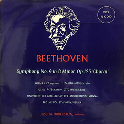 Ludwig van Beethoven Symphony No. 9 In D Minor, Op. 125 Vinyl LP USED