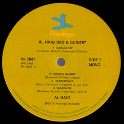 Al Haig Trio And Quintet! Vinyl LP USED