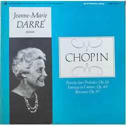 Frédéric Chopin / Jeanne-Marie Darré Jeanne-Marie Darré Plays Chopin Vinyl LP USED