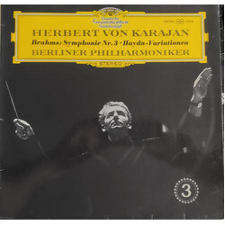 Herbert von Karajan / Johannes Brahms / Berliner Philharmoniker Symphonie Nr. 3 • Haydn Variationen Vinyl LP USED