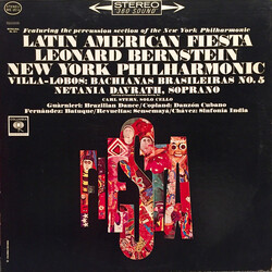 Leonard Bernstein / The New York Philharmonic Orchestra / Heitor Villa-Lobos Latin American Fiesta Vinyl LP USED