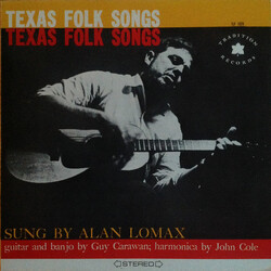 Alan Lomax Texas Folk Songs Vinyl LP USED