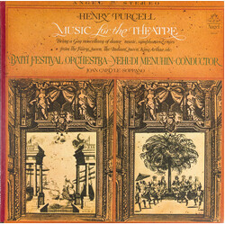 Henry Purcell / Bath Festival Orchestra / Yehudi Menuhin / Joan Carlyle Music For The Theatre Vinyl LP USED