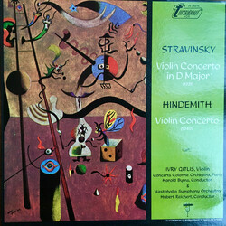 Igor Stravinsky / Paul Hindemith Violin Concerto In D Major / Violin Concerto Vinyl LP USED