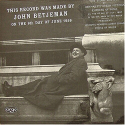 John Betjeman John Betjeman Reads Selected Poems (Volume Two) Vinyl LP USED