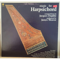 James Weaver / Jacques Duphly Music for Harpsichord Vinyl LP USED