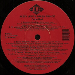 DJ Jazzy Jeff & The Fresh Prince Code Red Vinyl LP USED