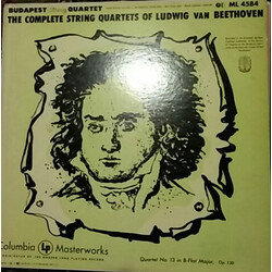 Budapest String Quartet / Ludwig Van Beethoven Quartet No. 13 in B-flat Major, Op. 130 Vinyl LP USED