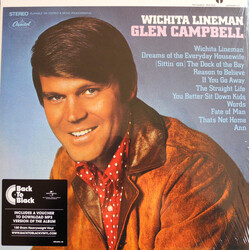 Glen Campbell Wichita Lineman Vinyl LP USED