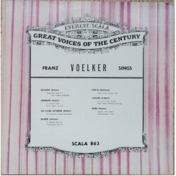 Franz Völker Franz Voelker Sings Vinyl LP USED