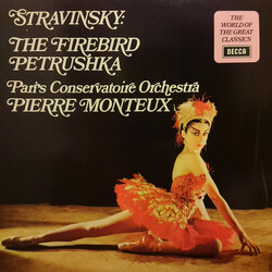 Igor Stravinsky / Pierre Monteux / Orchestre De La Société Des Concerts Du Conservatoire The Firebird,  Petrushka Vinyl LP USED