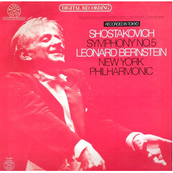 Dmitri Shostakovich / Leonard Bernstein / The New York Philharmonic Orchestra Symphony No. 5 Vinyl LP USED