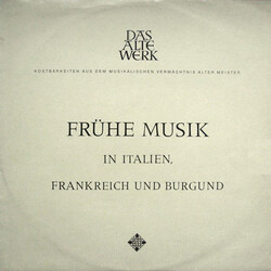 Studio Der Frühen Musik Frühe Musik In Italien, Frankreich Und Burgund Vinyl LP USED