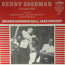 Benny Goodman Second Carnegie Hall Jazz Concert 6 October 1939 Vinyl LP USED