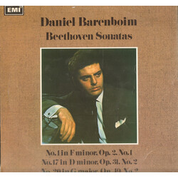 Daniel Barenboim Beethoven Sonatas: No.1 In F Minor, Op.2, No.1 / No.17 In D Minor, Op.31, No.2 / No.20 In G Major, Op.49, No.2 Vinyl LP USED