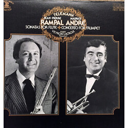Georg Philipp Telemann / Jean-Pierre Rampal / Maurice André / Robert Veyron-Lacroix Sonatas For Flute - Concerto For Trumpet Vinyl LP USED