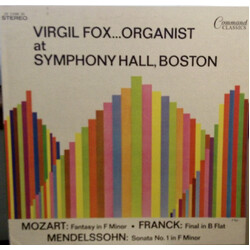 Virgil Fox Virgil Fox ... Organist At Symphony Hall, Boston Vinyl LP USED