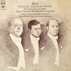 Maurice Ravel / Eugene Ormandy / Philippe Entremont / Pierre Boulez Piano Concertos Vinyl LP USED