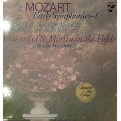 Wolfgang Amadeus Mozart / The Academy Of St. Martin-in-the-Fields / Sir Neville Marriner Early Symphonies - 1 Vinyl LP USED
