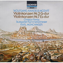 Wolfgang Amadeus Mozart / Christian Ferras / Stuttgarter Kammerorchester / Karl Münchinger Violinkonzert Nr.3 G-Dur / Violinkonzert Nr.7 Es Dur Vinyl 