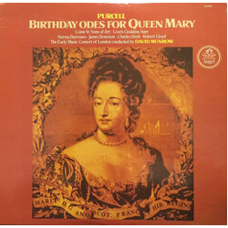 Henry Purcell / The Early Music Consort Of London / David Munrow Birthday Odes For Queen Mary Vinyl LP USED