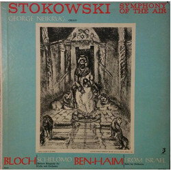 Leopold Stokowski / Symphony Of The Air Stokowski, Symphony Of The Air... Bloch: Schelomo - Ben-Haim: From Israel Vinyl LP USED