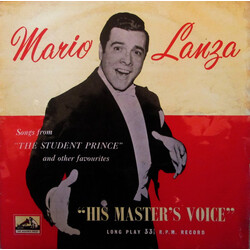 Mario Lanza Songs From "The Student Prince" And Other Famous Melodies Vinyl LP USED