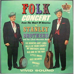 The Stanley Brothers / The Clinch Mountain Boys Folk Concert Vinyl LP USED