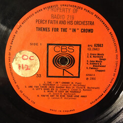 Percy Faith & His Orchestra Themes For The "In" Crowd Vinyl LP USED