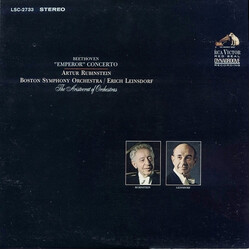 Ludwig van Beethoven / Arthur Rubinstein / Boston Symphony Orchestra / Erich Leinsdorf "Emperor" Concerto Vinyl LP USED